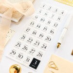 Stickers 365 days Calendar Washi
